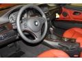 Coral Red/Black Dakota Leather Prime Interior Photo for 2011 BMW 3 Series #46518345