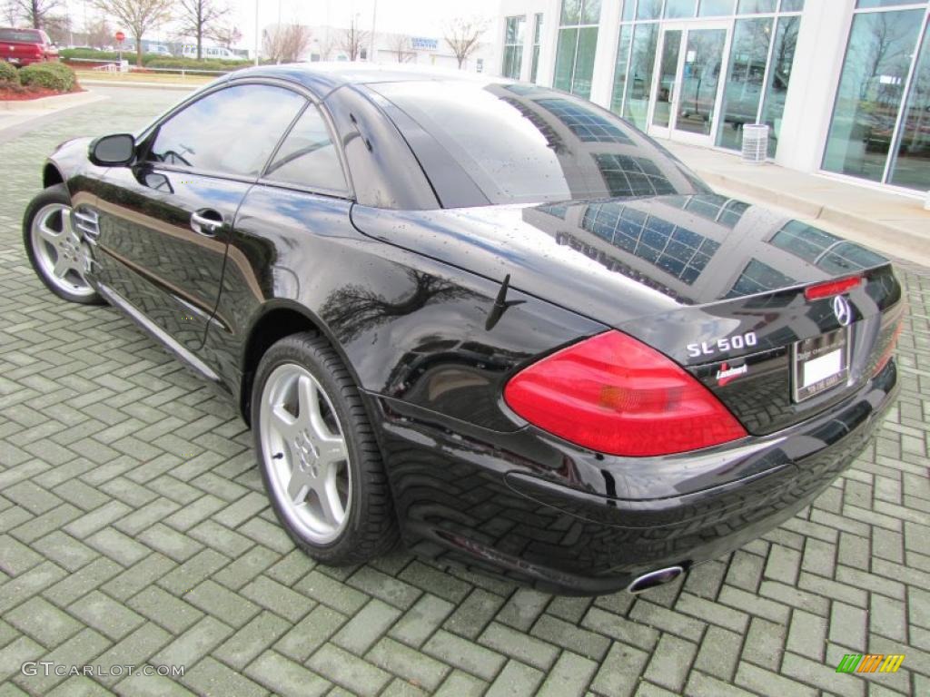 Black 2003 Mercedes-Benz SL 500 Roadster Exterior Photo #46518369