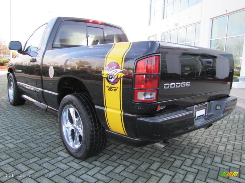 Black 2004 Dodge Ram 1500 SLT Rumble Bee Regular Cab Exterior Photo #46518438