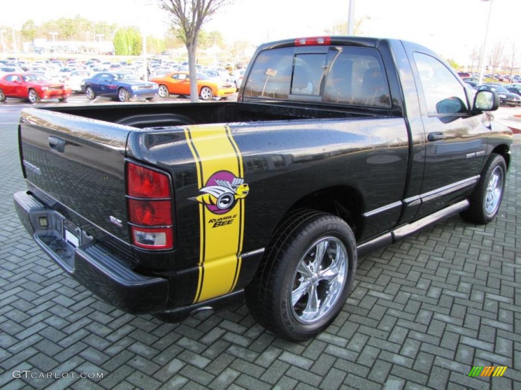 Black 2004 Dodge Ram 1500 SLT Rumble Bee Regular Cab Exterior Photo #46518471