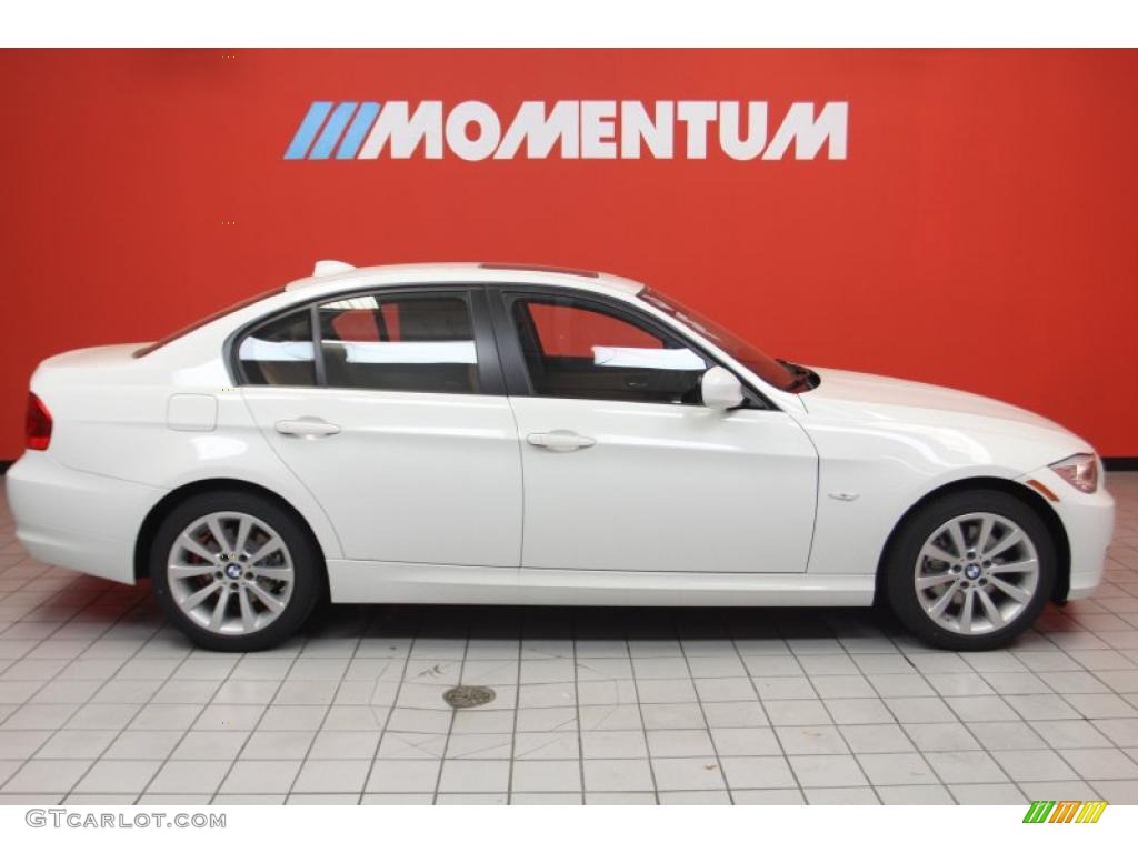 2011 3 Series 328i Sedan - Alpine White / Saddle Brown Dakota Leather photo #4