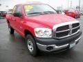 2008 Flame Red Dodge Ram 1500 ST Quad Cab 4x4  photo #3