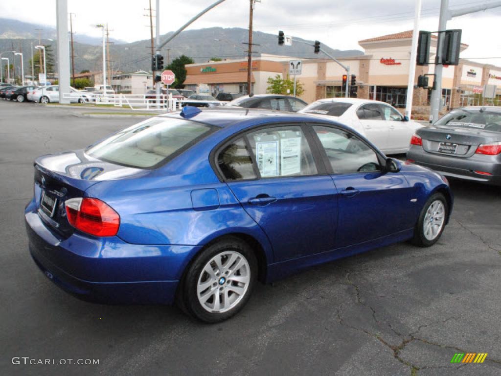 2007 3 Series 328i Sedan - Montego Blue Metallic / Beige photo #8