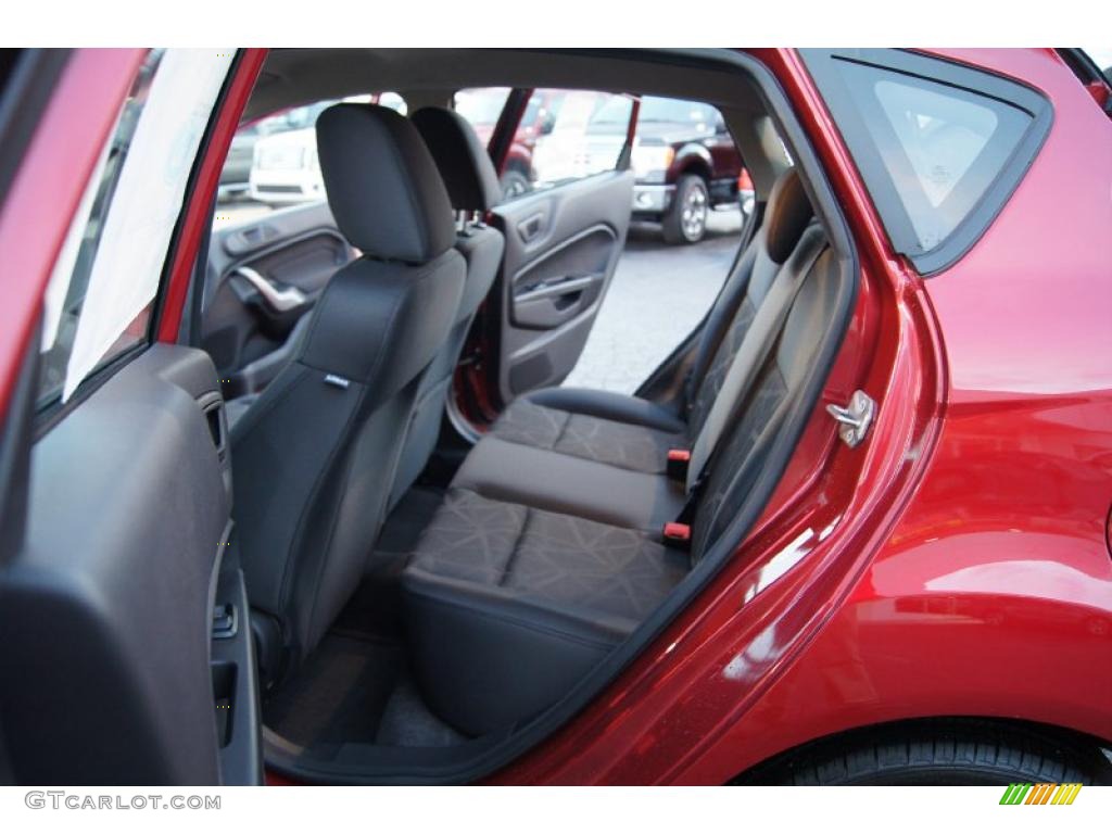 Charcoal Black/Blue Cloth Interior 2011 Ford Fiesta SES Hatchback Photo #46521642