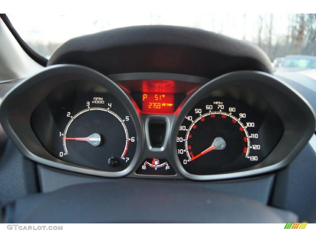 2011 Ford Fiesta SES Hatchback Gauges Photo #46521801