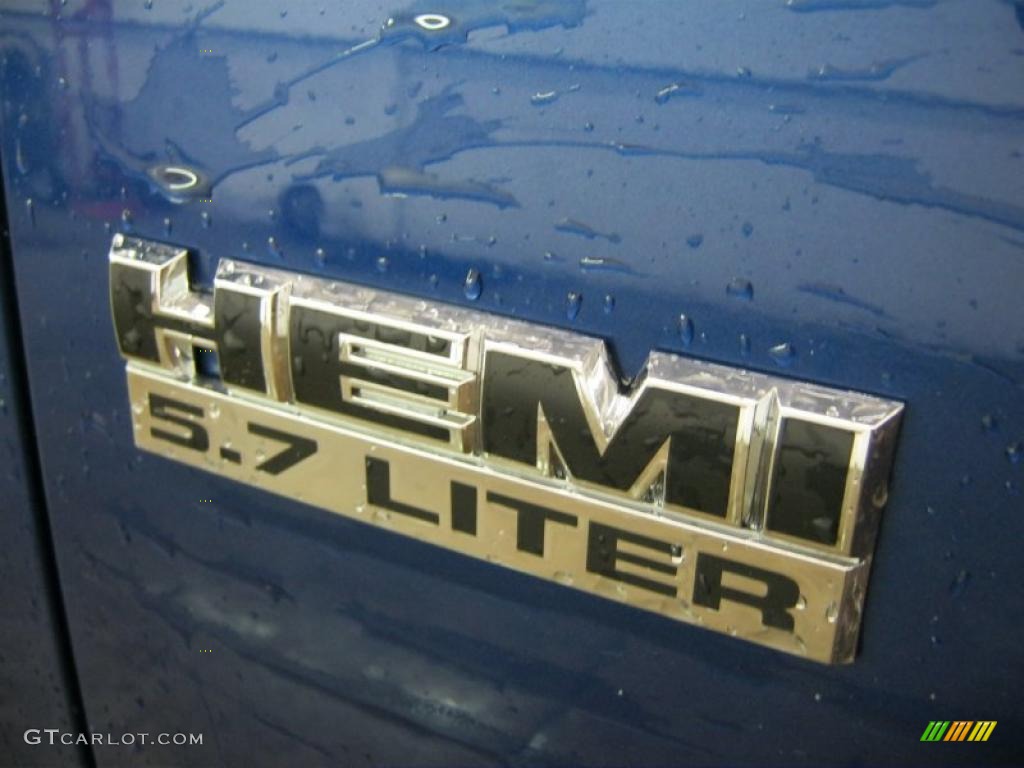 2009 Ram 1500 SLT Quad Cab 4x4 - Deep Water Blue Pearl / Dark Slate/Medium Graystone photo #20