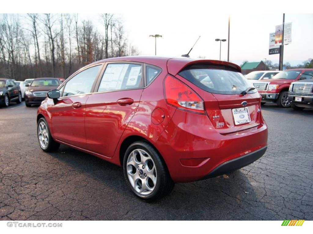 Red Candy Metallic 2011 Ford Fiesta SES Hatchback Exterior Photo #46521975