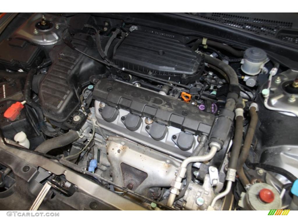 2005 Honda Civic LX Sedan 1.7L SOHC 16V VTEC 4 Cylinder Engine Photo #46522503