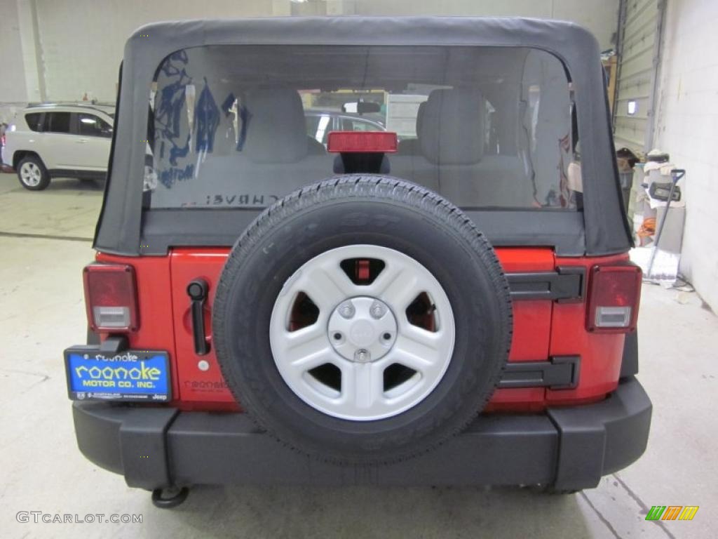 2011 Wrangler Sport 4x4 - Flame Red / Black photo #12