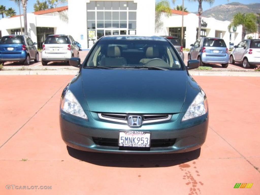 2003 Accord EX V6 Sedan - Noble Green Pearl / Ivory photo #2