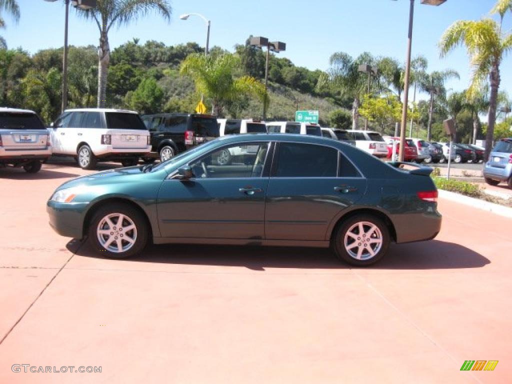2003 Accord EX V6 Sedan - Noble Green Pearl / Ivory photo #3