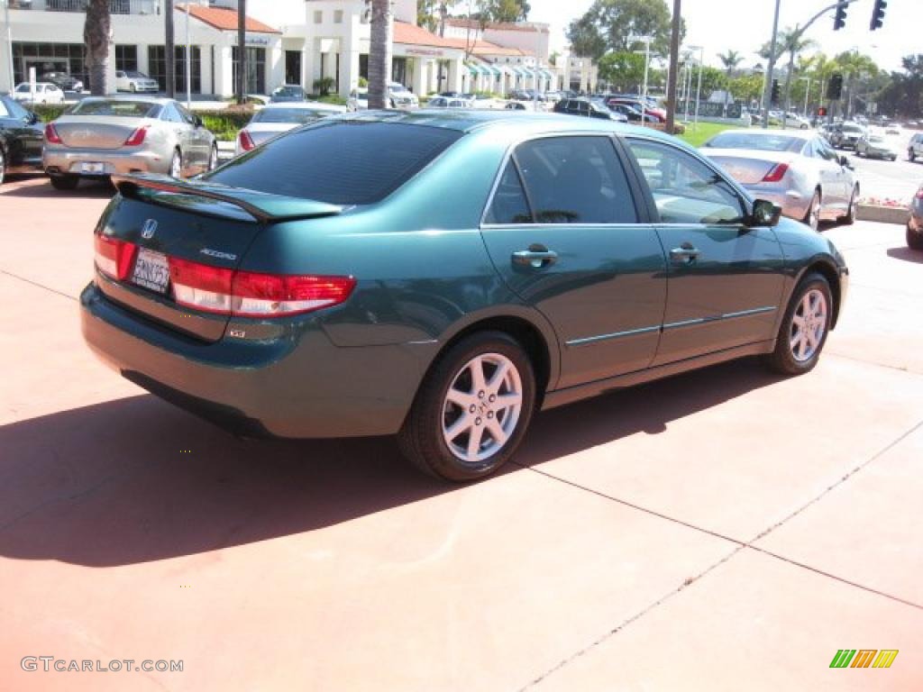 2003 Accord EX V6 Sedan - Noble Green Pearl / Ivory photo #5
