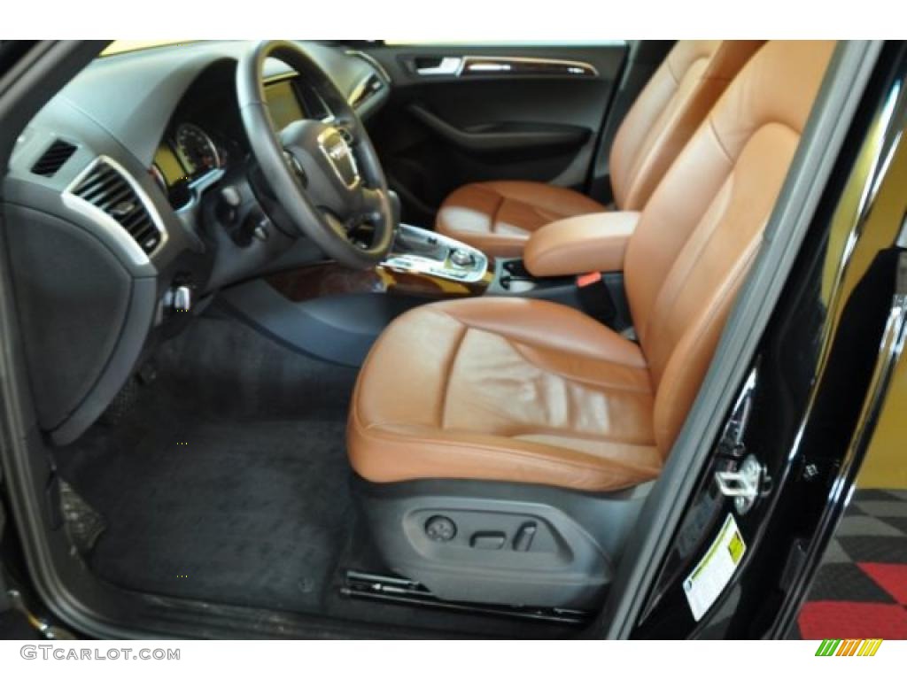 Cinnamon Brown Interior 2010 Audi Q5 3.2 quattro Photo #46524015