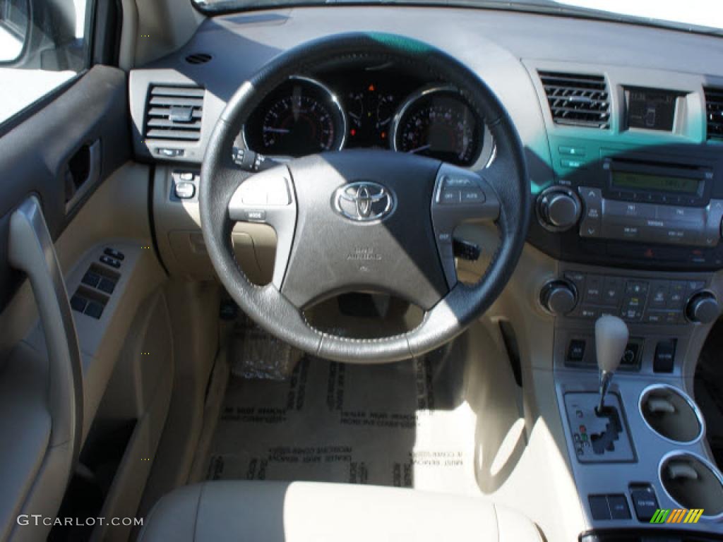 2010 Highlander SE - Blizzard White Pearl / Sand Beige photo #9