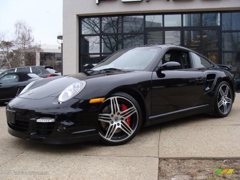 Black 2009 Porsche 911 Turbo Coupe Exterior Photo #46526841
