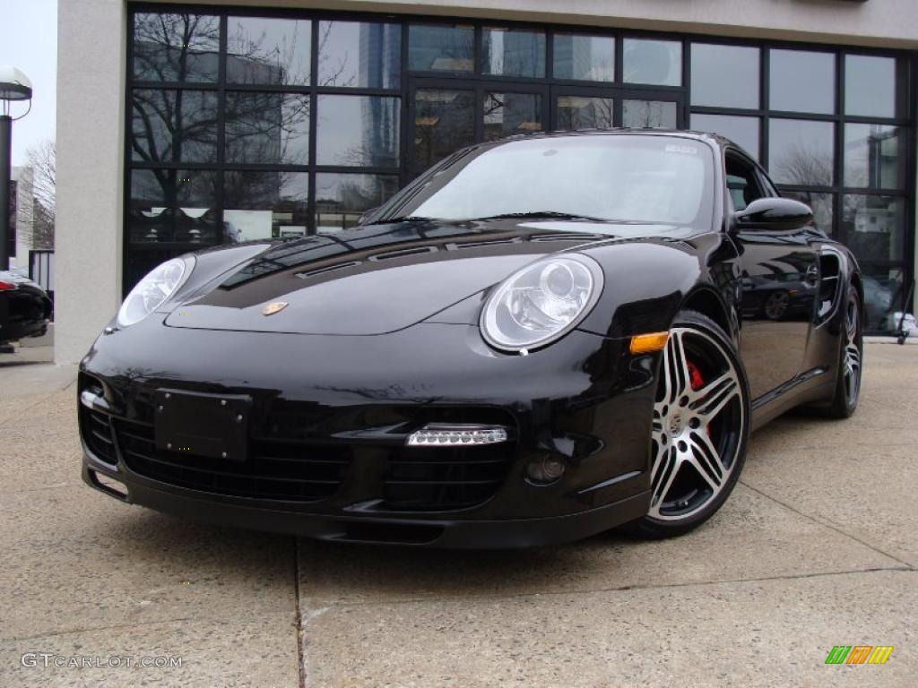 Black 2009 Porsche 911 Turbo Coupe Exterior Photo #46526853