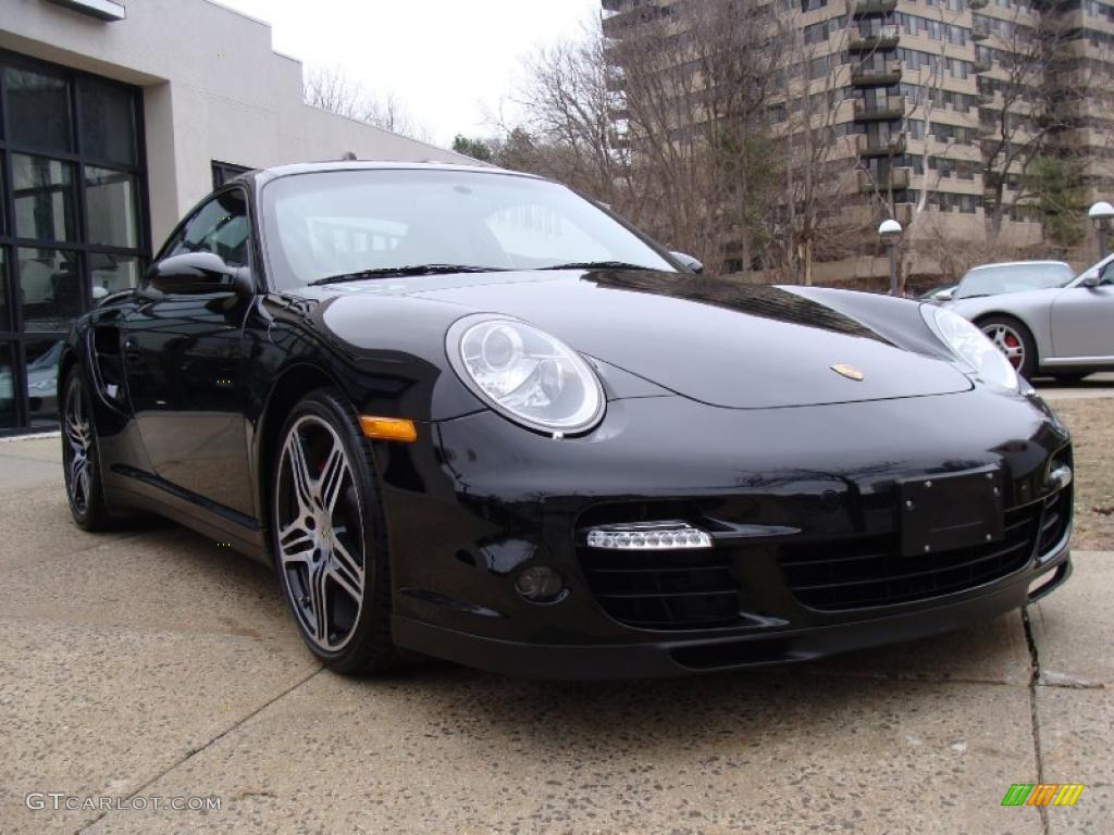 Black 2009 Porsche 911 Turbo Coupe Exterior Photo #46526880