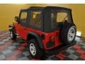 2004 Flame Red Jeep Wrangler SE 4x4  photo #3