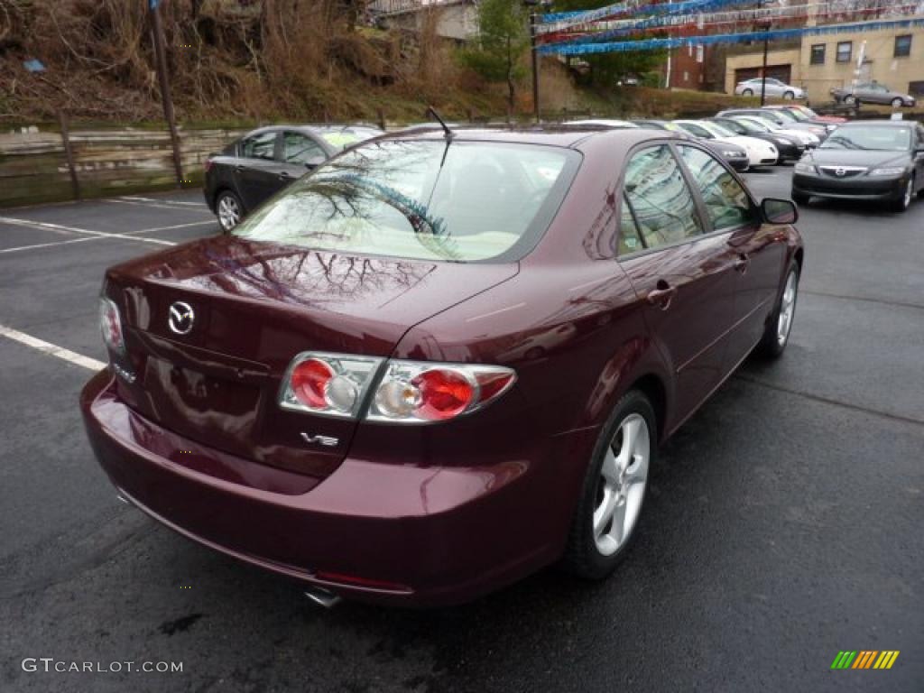 Dark Cherry Metallic 2006 Mazda MAZDA6 s Sedan Exterior Photo #46528110