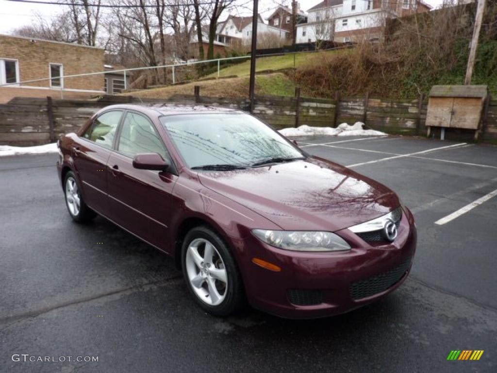 Dark Cherry Metallic 2006 Mazda MAZDA6 s Sedan Exterior Photo #46528182