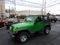 2004 Electric Lime Green Pearl Jeep Wrangler X 4x4  photo #1