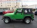 2004 Electric Lime Green Pearl Jeep Wrangler X 4x4  photo #2