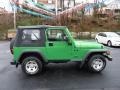 2004 Electric Lime Green Pearl Jeep Wrangler X 4x4  photo #6