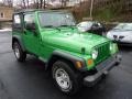 2004 Electric Lime Green Pearl Jeep Wrangler X 4x4  photo #10