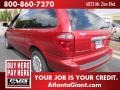 2001 Inferno Red Pearl Chrysler Town & Country LX  photo #2