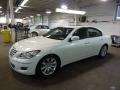 2009 White Satin Pearl Hyundai Genesis 3.8 Sedan  photo #4