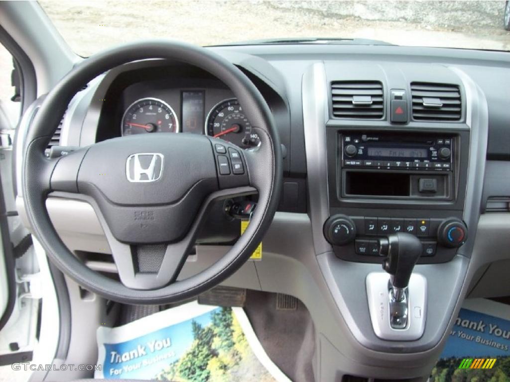 2007 CR-V LX 4WD - Taffeta White / Gray photo #5