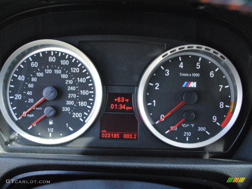 2008 BMW M3 Coupe Gauges Photo #46531959