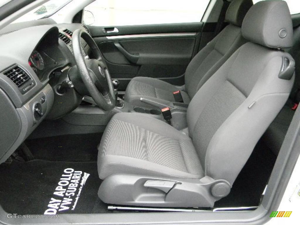 Anthracite Black Interior 2008 Volkswagen Rabbit 2 Door Photo #46532199