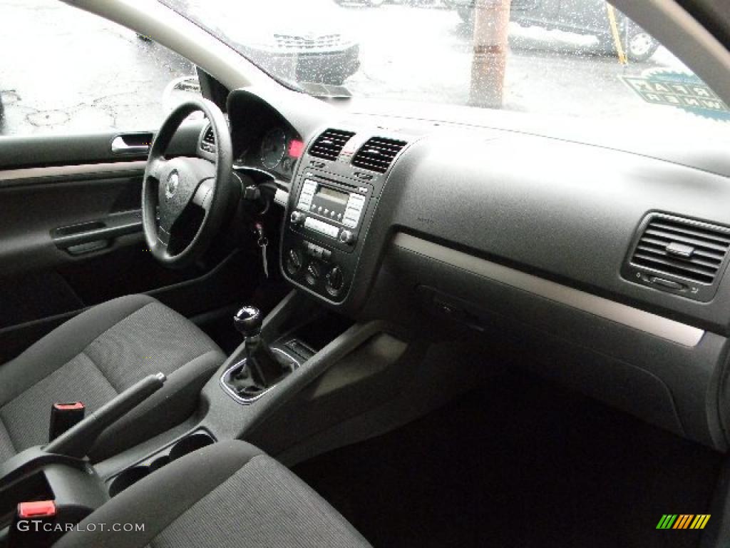 2008 Volkswagen Rabbit 2 Door Anthracite Black Dashboard Photo #46532211