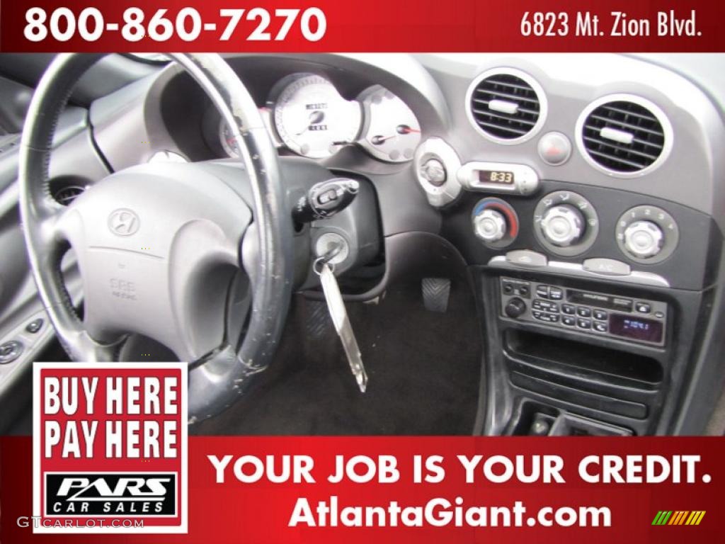 2001 Tiburon  - Nordic White / Black/Gray photo #10