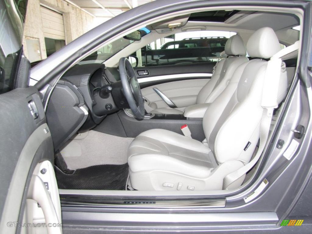 Stone Interior 2008 Infiniti G 37 Journey Coupe Photo #46532877