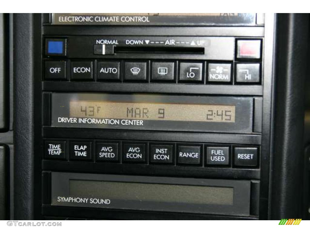 1990 Cadillac Allante Convertible Controls Photo #46533213