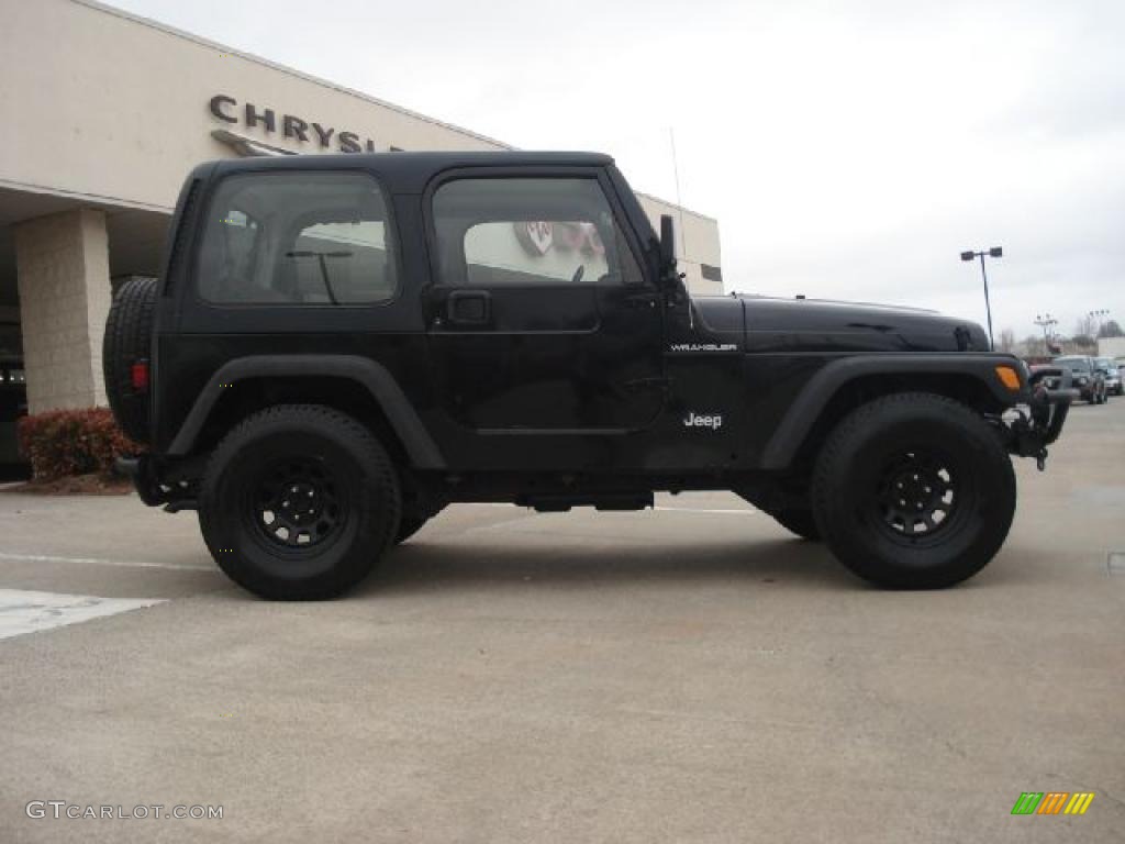 2002 Wrangler X 4x4 - Black / Agate Black photo #2