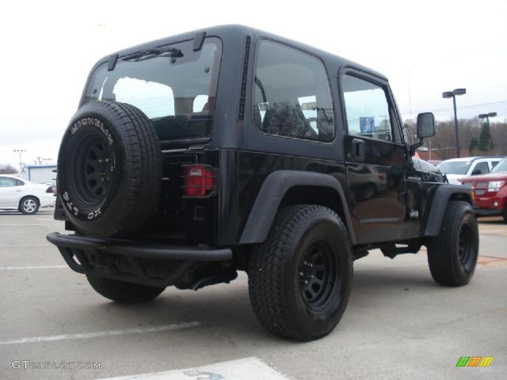 2002 Wrangler X 4x4 - Black / Agate Black photo #3