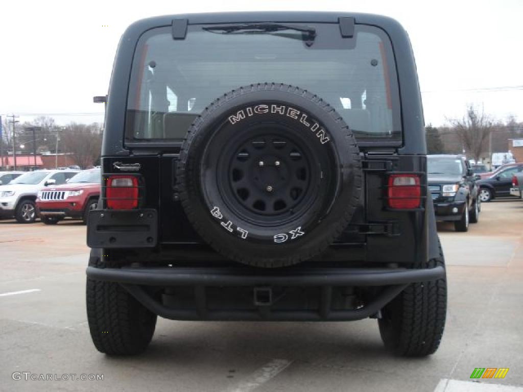 2002 Wrangler X 4x4 - Black / Agate Black photo #4