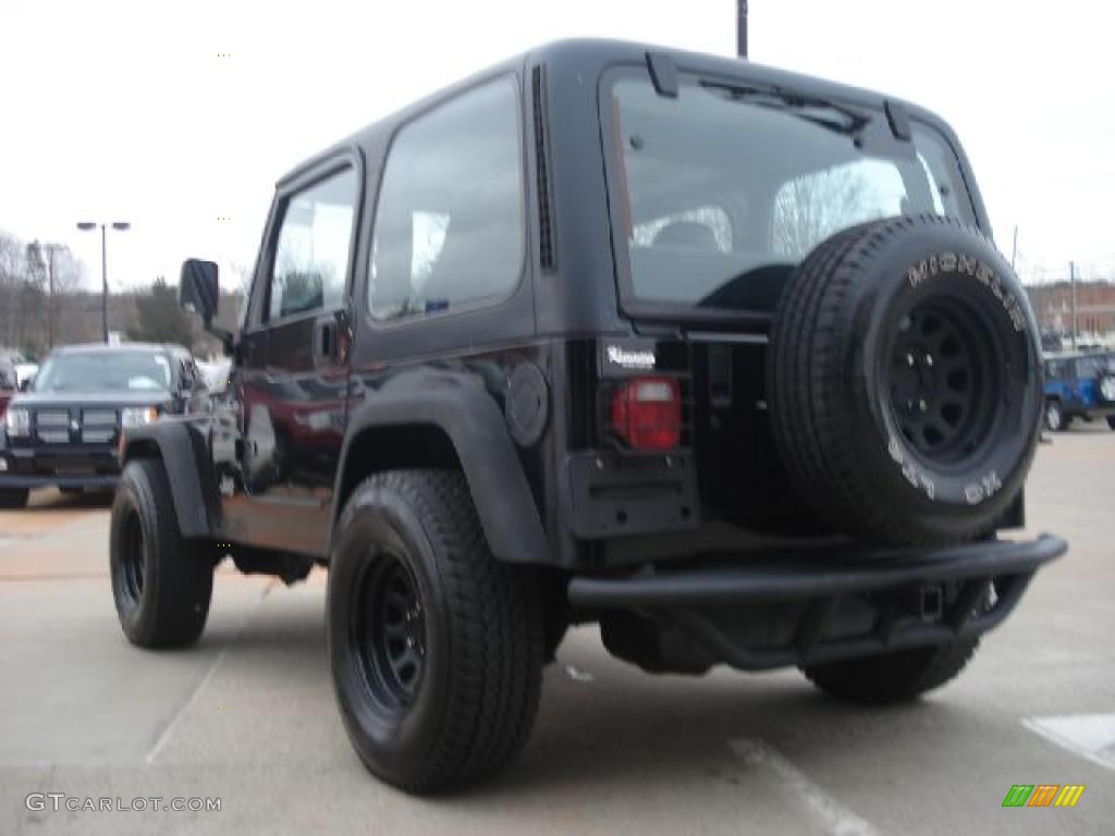 2002 Wrangler X 4x4 - Black / Agate Black photo #5