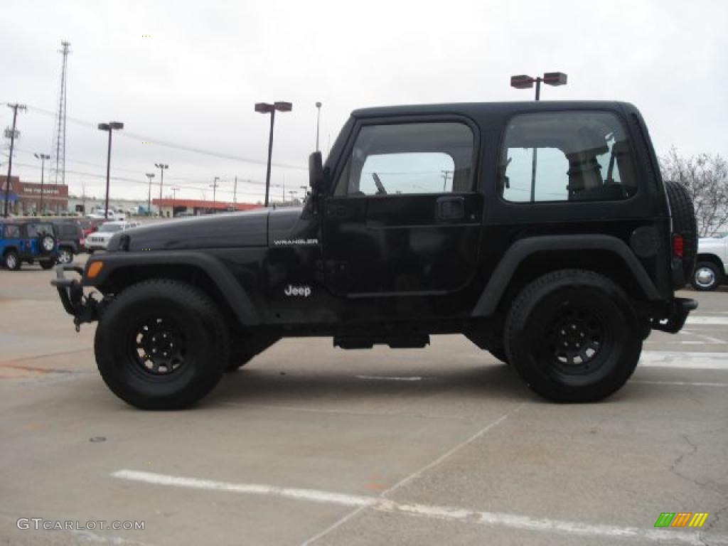 2002 Wrangler X 4x4 - Black / Agate Black photo #6