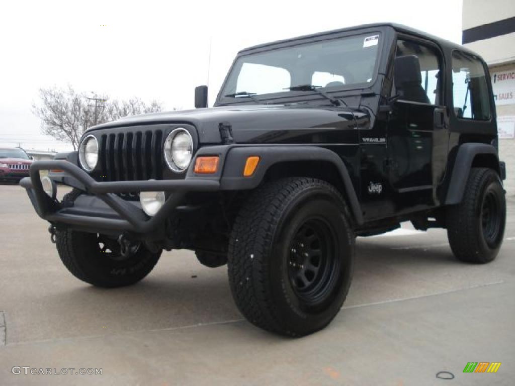 2002 Wrangler X 4x4 - Black / Agate Black photo #7