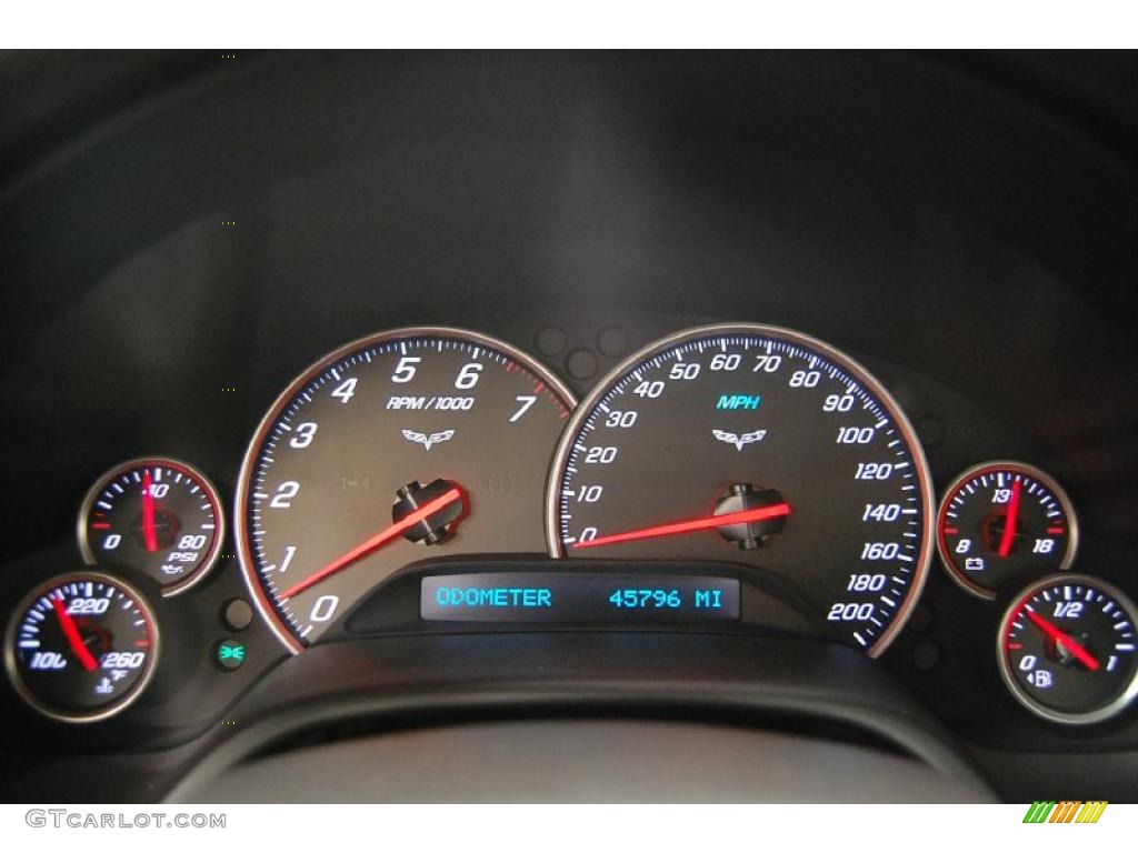 2008 Chevrolet Corvette Coupe Gauges Photo #46534884