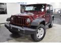 2011 Deep Cherry Red Crystal Pearl Jeep Wrangler Sport S 4x4  photo #2