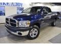 2008 Patriot Blue Pearl Dodge Ram 1500 SXT Quad Cab  photo #2