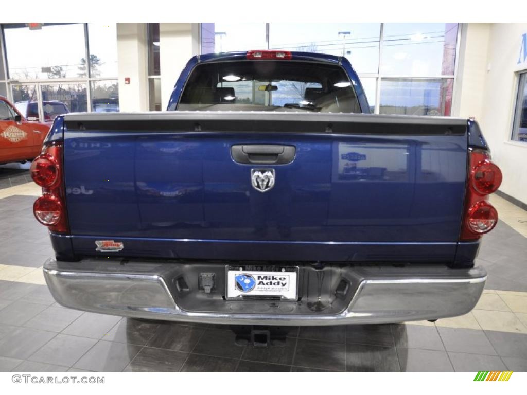 2008 Ram 1500 SXT Quad Cab - Patriot Blue Pearl / Medium Slate Gray photo #6