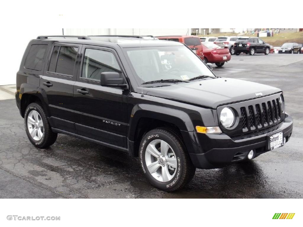 Brilliant Black Crystal Pearl 2011 Jeep Patriot Sport 4x4 Exterior Photo #46537353