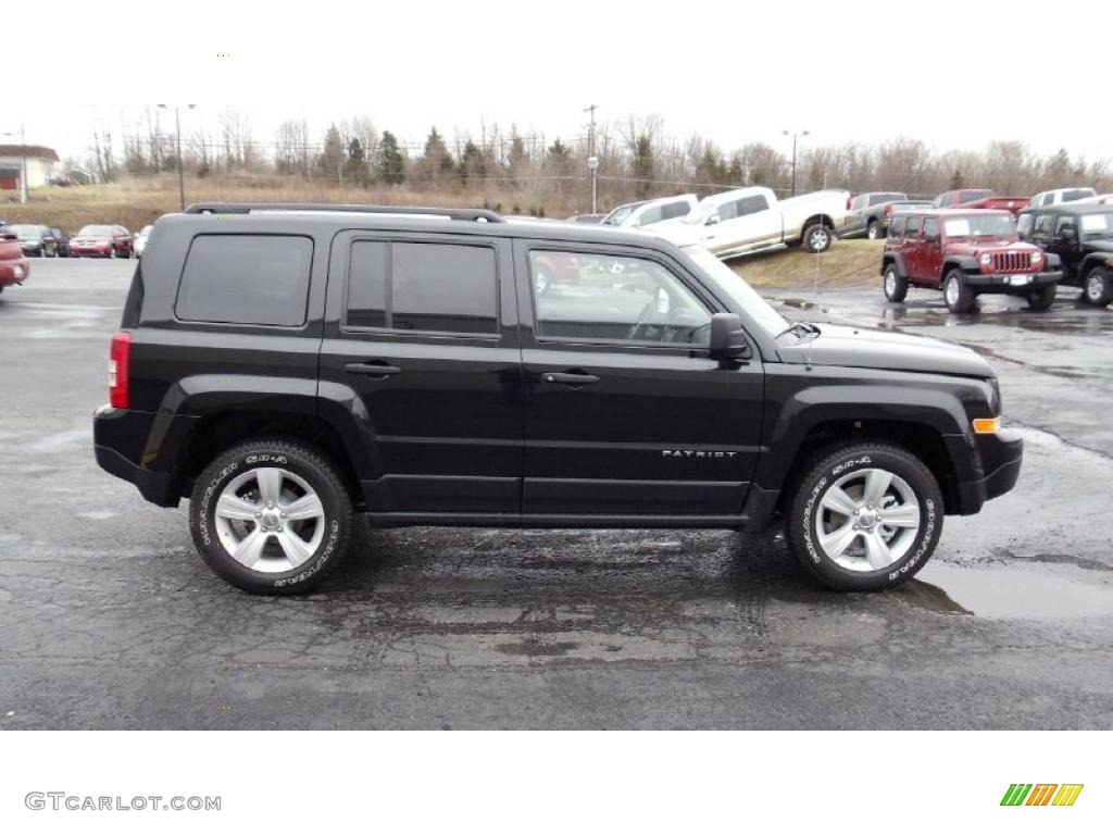 Brilliant Black Crystal Pearl 2011 Jeep Patriot Sport 4x4 Exterior Photo #46537419