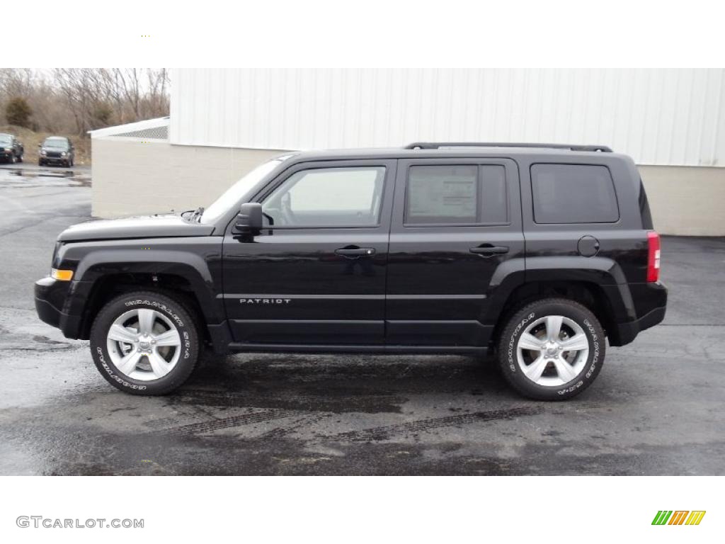 Brilliant Black Crystal Pearl 2011 Jeep Patriot Sport 4x4 Exterior Photo #46537434